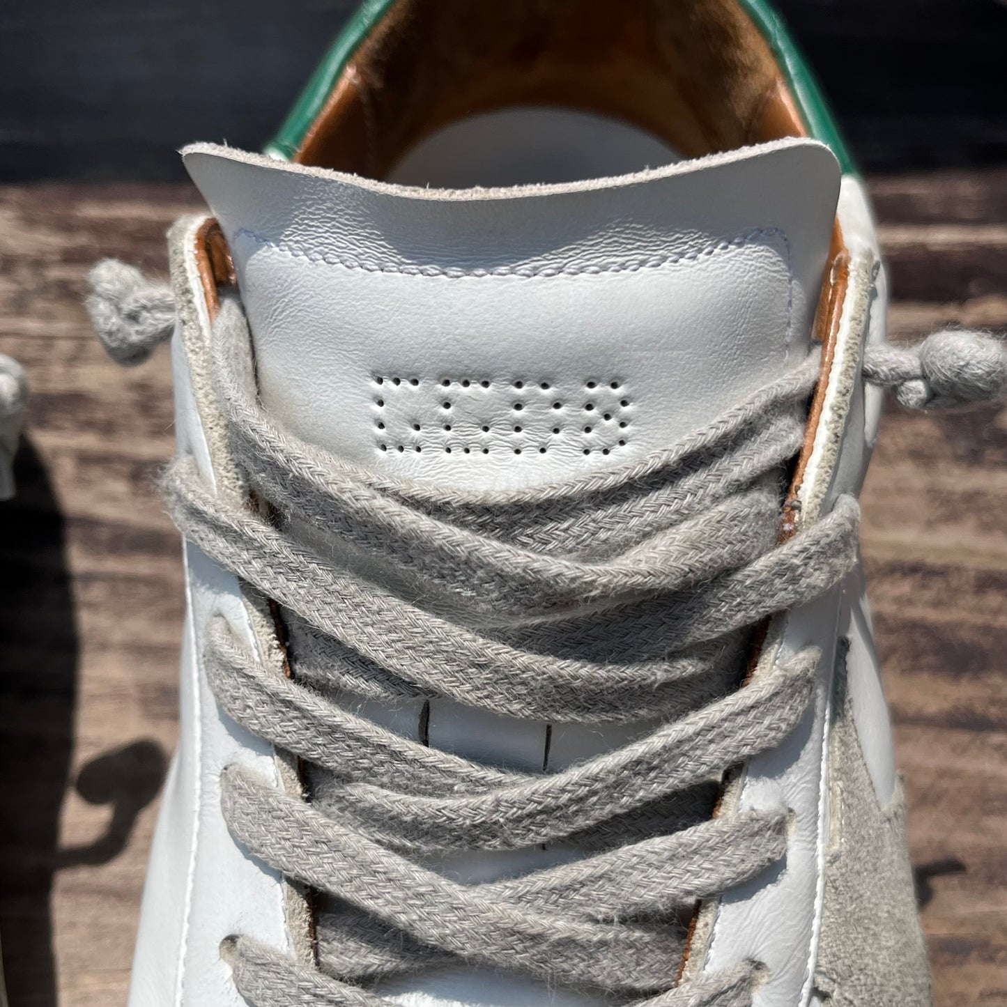 GOLDEN GOOSE Super-Star White Green Sneakers