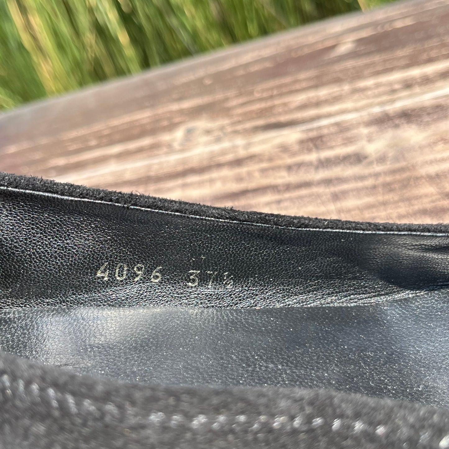 PRADA Buckle Black Suede Leather Low Kitten Heel Pumps