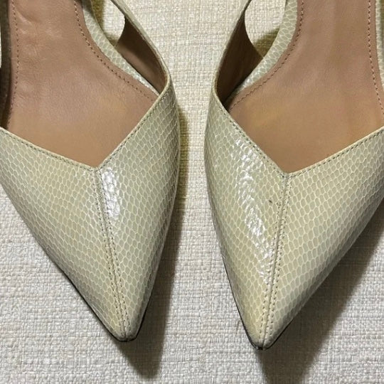 ISABEL MARANT Pesar 50 Snakeskin Leather Wrap Around Pointed Pumps