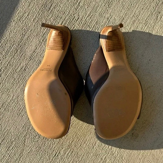 JACQUEMUS Les Mules Bagnu Twisted Brown Lambskin Sandals