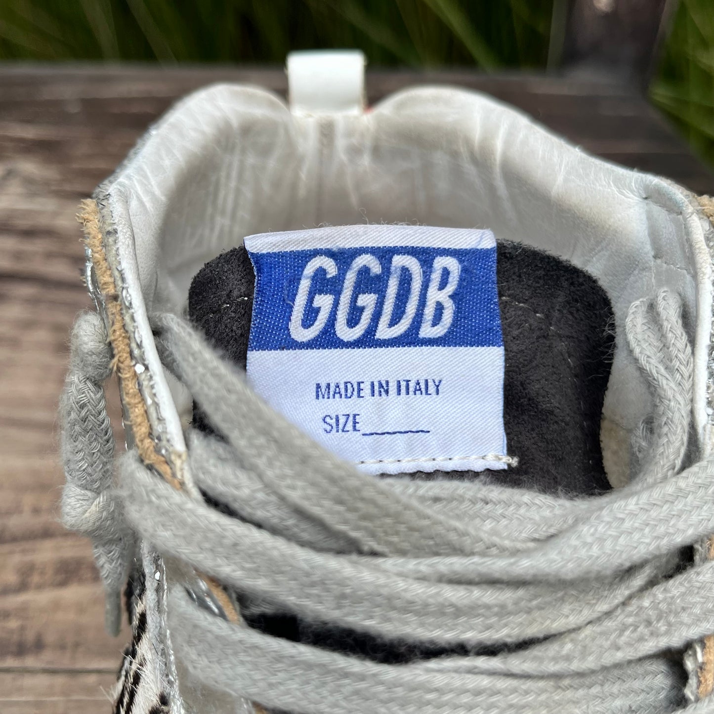 Golden Goose Limited Edition Glitter Zebra Pony Hair Mid Star Sneakers